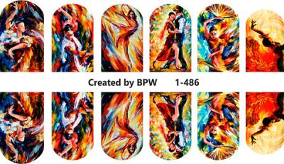 Слайдер-дизайн Фламенко из каталога Цветные на светлый фон, в интернет-магазине BPW.style