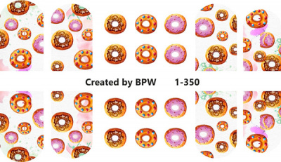 Слайдер-дизайн Пончики из каталога Цветные на светлый фон, в интернет-магазине BPW.style