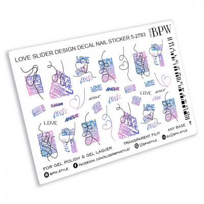 Слайдер-дизайн New love из каталога Цветные на любой фон, в интернет-магазине BPW.style