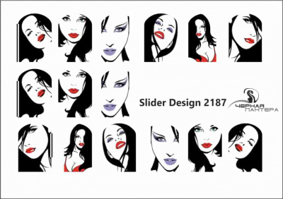 Слайдер-дизайн Девушки из каталога Цветные на светлый фон, в интернет-магазине BPW.style