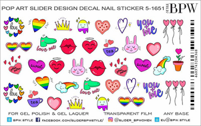 Слайдер-дизайн Pop Art 2 из каталога Цветные на любой фон, в интернет-магазине BPW.style