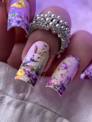 Слайдер-дизайн Цветы весна из каталога Цветные на любой фон, в интернет-магазине BPW.style