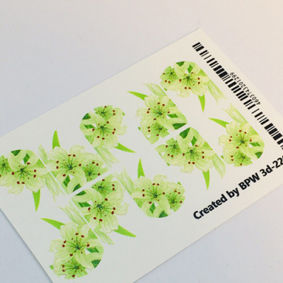 Слайдер-дизайн Зеленые лилии из каталога Новинки Весна/Лето, в интернет-магазине BPW.style