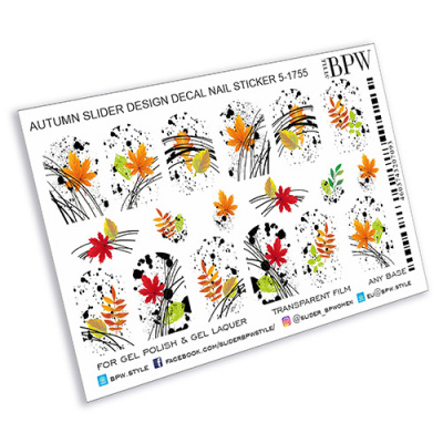 Слайдер-дизайн  Осенний микс 5 из каталога Цветные на любой фон, в интернет-магазине BPW.style