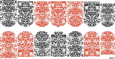 Слайдер-дизайн Красно-черный узор из каталога Цветные на светлый фон, в интернет-магазине BPW.style