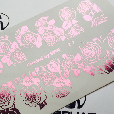 Слайдер-дизайн Розы из каталога Слайдеры фольга, в интернет-магазине BPW.style