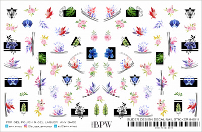 Гранд-слайдер Цветы микс 2 из каталога Серия GRANDE, в интернет-магазине BPW.style