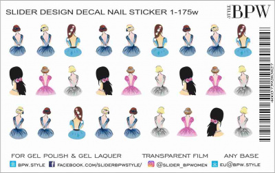Слайдер-дизайн Девушки из каталога Цветные на любой фон, в интернет-магазине BPW.style