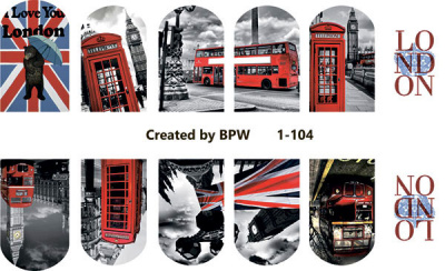 Слайдер-дизайн Лондон из каталога Цветные на светлый фон, в интернет-магазине BPW.style