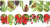 Слайдер-дизайн Еловые шишки и цветы из каталога Цветные на светлый фон, в интернет-магазине BPW.style