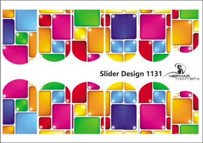 Слайдер-дизайн Цветные блоки из каталога Слайдер дизайн для ногтей, в интернет-магазине BPW.style