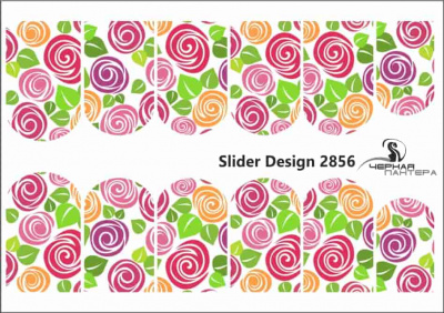 Слайдер-дизайн Стилизованные розы из каталога Цветные на светлый фон, в интернет-магазине BPW.style