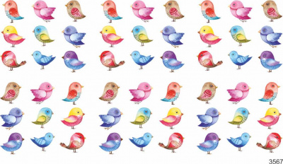 Слайдер-дизайн Птички из каталога Цветные на любой фон, в интернет-магазине BPW.style