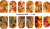 Слайдер-дизайн Золотые листья из каталога Цветные на светлый фон, в интернет-магазине BPW.style