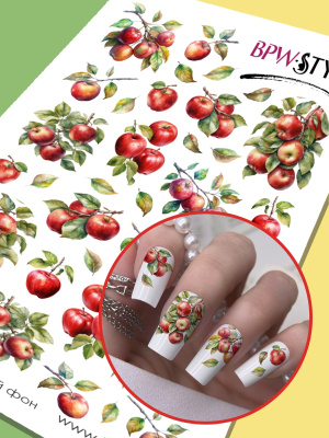 Слайдер-дизайн Яблоки из каталога Цветные на любой фон, в интернет-магазине BPW.style