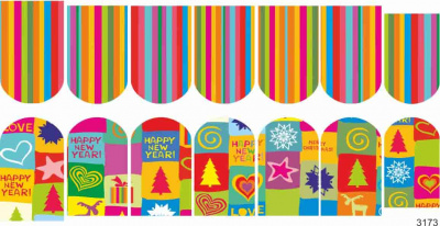 Слайдер-дизайн Яркий рождественский из каталога Цветные на светлый фон, в интернет-магазине BPW.style