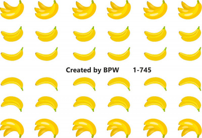 Слайдер-дизайн Бананы из каталога Цветные на светлый фон, в интернет-магазине BPW.style
