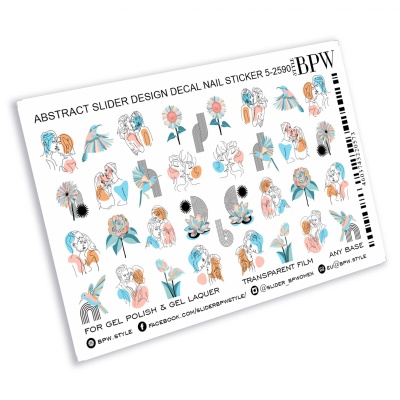 Слайдер-дизайн Абстрактные пары из каталога Цветные на любой фон, в интернет-магазине BPW.style