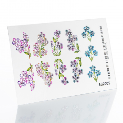 Слайдер-дизайн 3D Хрустальные цветы из каталога 3D слайдеры GLASS EFFECT, в интернет-магазине BPW.style