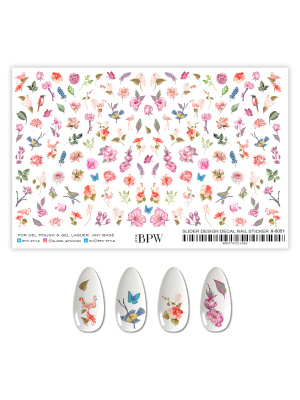 Гранд-слайдер Цветы и фламинго из каталога Серия GRANDE, в интернет-магазине BPW.style