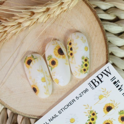 Слайдер-дизайн Подсолнухи из каталога Цветные на любой фон, в интернет-магазине BPW.style