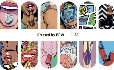 Слайдер-дизайн Pop Art из каталога Цветные на светлый фон, в интернет-магазине BPW.style