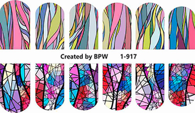 Слайдер-дизайн Витраж из каталога Цветные на светлый фон, в интернет-магазине BPW.style