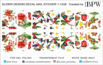 Слайдер-дизайн Рождественский микс из каталога Цветные на светлый фон, в интернет-магазине BPW.style