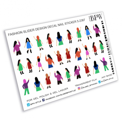 Слайдер-дизайн Девушки из каталога Цветные на любой фон, в интернет-магазине BPW.style