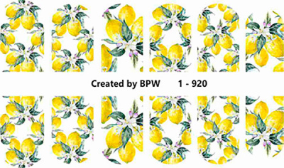 Слайдер-дизайн Лимоны из каталога Цветные на светлый фон, в интернет-магазине BPW.style