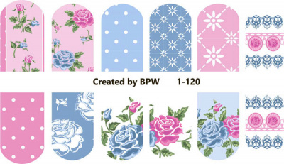 Слайдер-дизайн Розовый и голубой из каталога Цветные на светлый фон, в интернет-магазине BPW.style