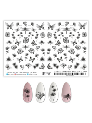 Гранд-слайдер Цветы и бабочки градиент из каталога Серия GRANDE, в интернет-магазине BPW.style