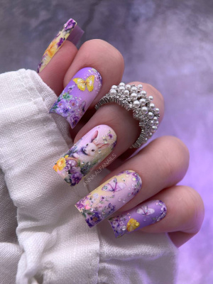 Слайдер-дизайн Цветы весна из каталога Цветные на любой фон, в интернет-магазине BPW.style