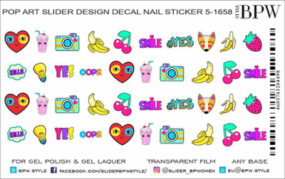 Слайдер-дизайн Pop Art 4 из каталога Цветные на любой фон, в интернет-магазине BPW.style