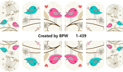 Слайдер-дизайн Птички из каталога Цветные на светлый фон, в интернет-магазине BPW.style