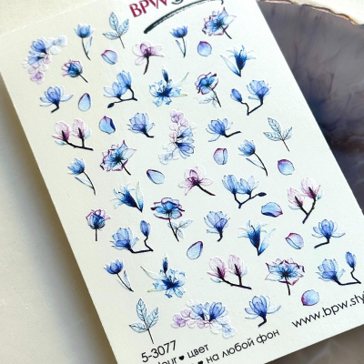 Слайдер-дизайн Зимние цветы 2 из каталога Цветные на любой фон, в интернет-магазине BPW.style