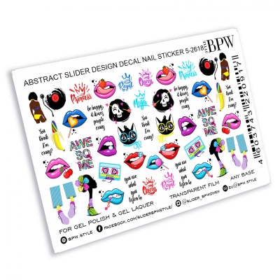 Слайдер-дизайн Crazy mix из каталога Цветные на любой фон, в интернет-магазине BPW.style