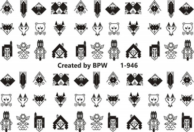 Слайдер-дизайн Этнический из каталога Цветные на светлый фон, в интернет-магазине BPW.style