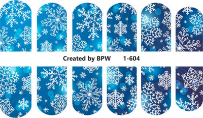 Слайдер-дизайн Снежинки из каталога Цветные на светлый фон, в интернет-магазине BPW.style
