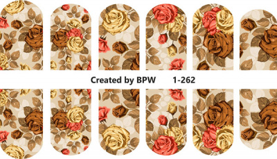 Слайдер-дизайн Розы из каталога Цветные на светлый фон, в интернет-магазине BPW.style