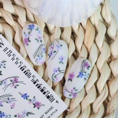 Слайдер-дизайн Анютины глазки из каталога Цветные на любой фон, в интернет-магазине BPW.style