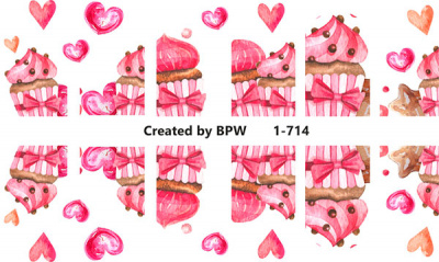 Слайдер-дизайн Love cakes из каталога Цветные на светлый фон, в интернет-магазине BPW.style