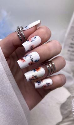 Слайдер-дизайн Цветы темные из каталога Цветные на любой фон, в интернет-магазине BPW.style