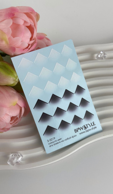 Слайдер-дизайн Цветной френч белый+черный уголок 5 из каталога Цветные на любой фон, в интернет-магазине BPW.style