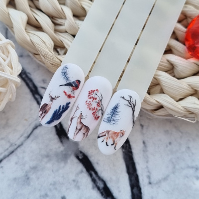 Слайдер-дизайн Лесные звери из каталога Цветные на любой фон, в интернет-магазине BPW.style