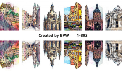 Слайдер-дизайн Город из каталога Цветные на светлый фон, в интернет-магазине BPW.style