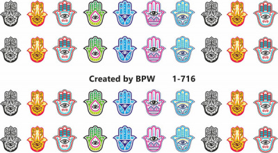 Слайдер-дизайн Рука Фатимы из каталога Цветные на любой фон, в интернет-магазине BPW.style