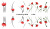 Слайдер-дизайн Красные цветы из каталога Цветные на светлый фон, в интернет-магазине BPW.style