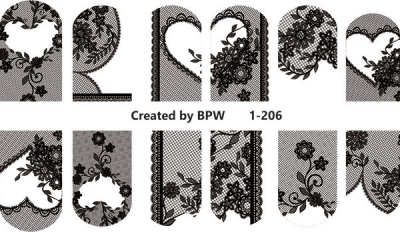 Слайдер-дизайн Кружево из каталога Цветные на светлый фон, в интернет-магазине BPW.style
