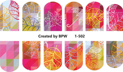Слайдер-дизайн Яркая осень из каталога Цветные на светлый фон, в интернет-магазине BPW.style